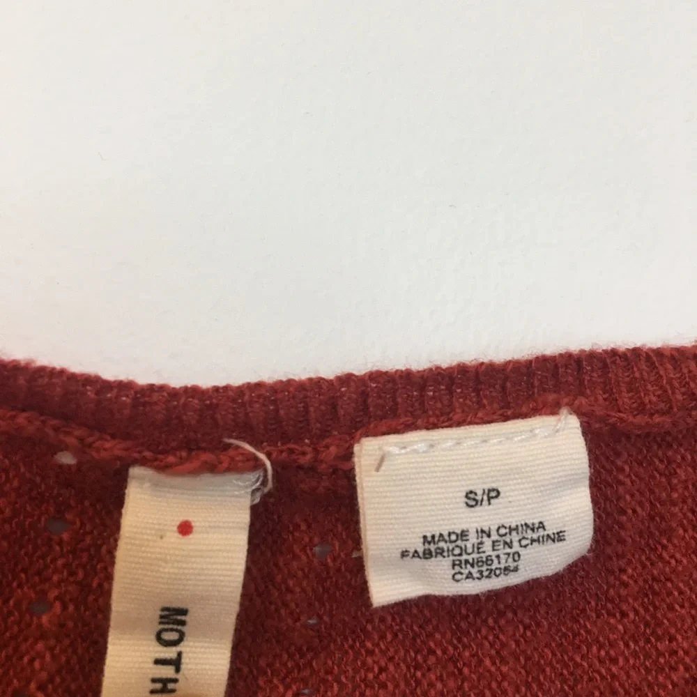 Anthropologie Moth Burnt Orange Sweater
